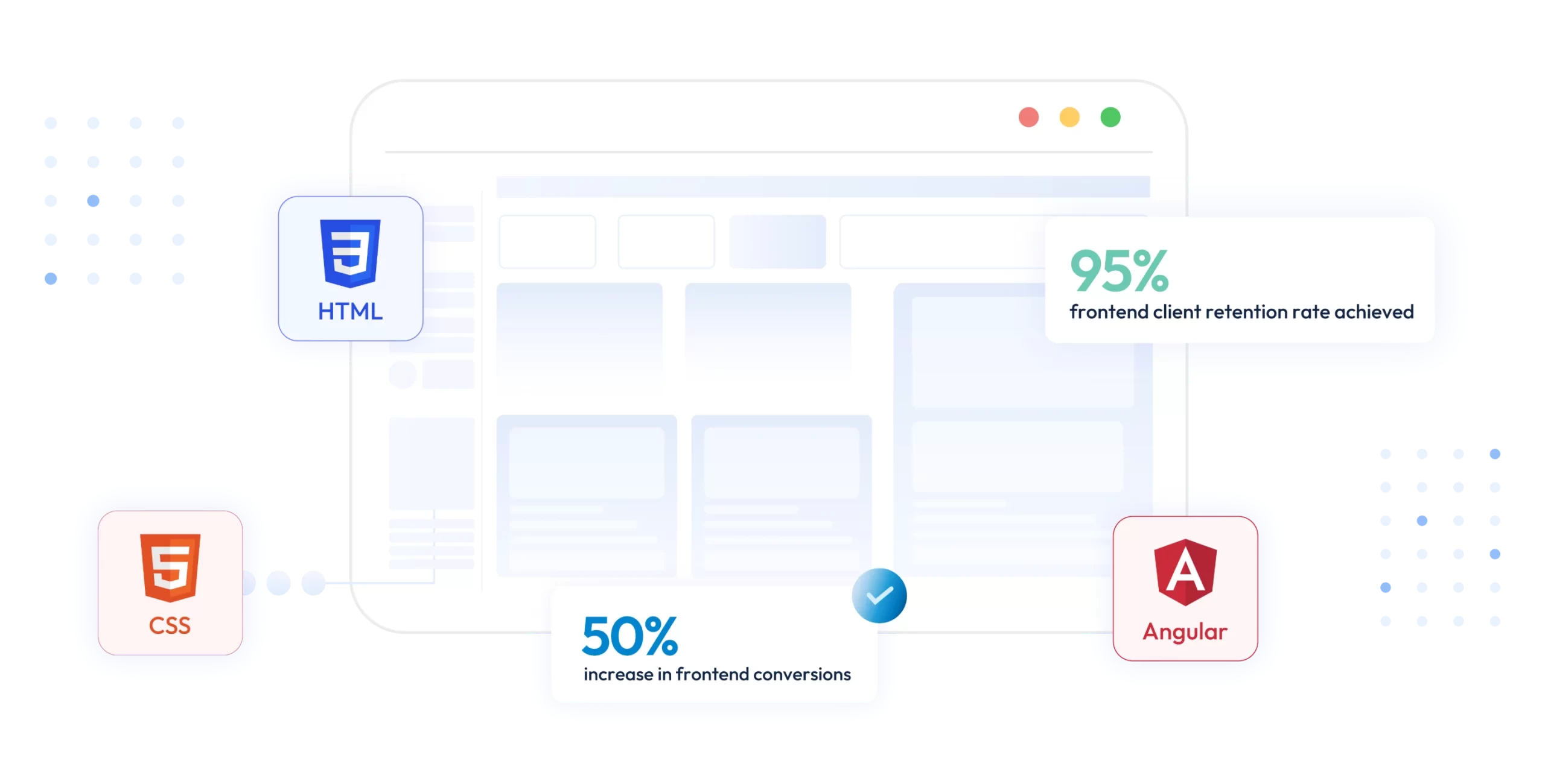 Hero section image frontend development service